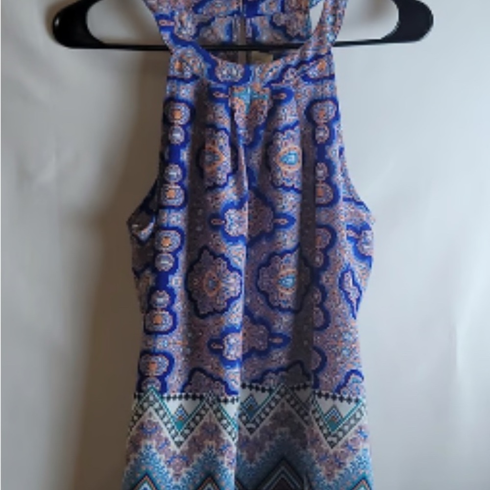 Sweet Wanderer Multicolor Patterned Halter Top